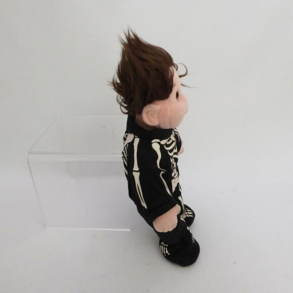 VINTAGE 1996 TY BEANIE BABIES KIDS TUMBLES GLOW IN DARK SKELETON COSTUME & MASK - Picture 10 of 10